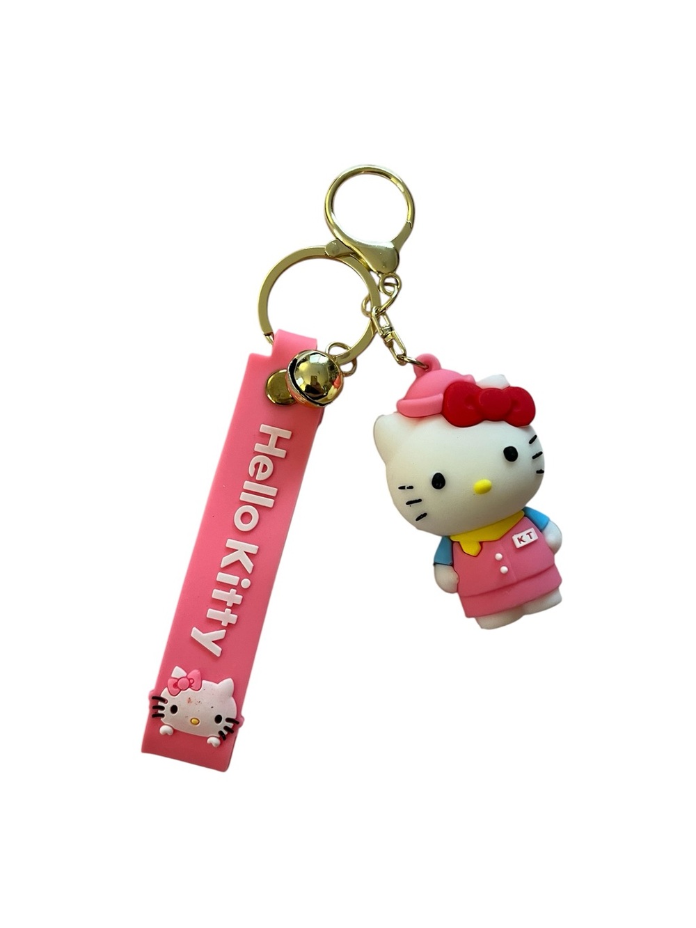 Hello Kitty Pink Character Keychain / Bag Charm with Strap